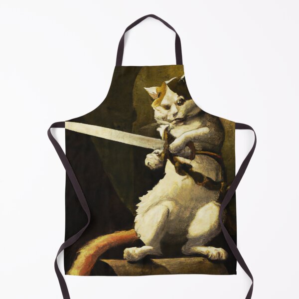 Item preview, Henry the Cat, checking his sword (Baroque) designed and sold by thecatandkettle.