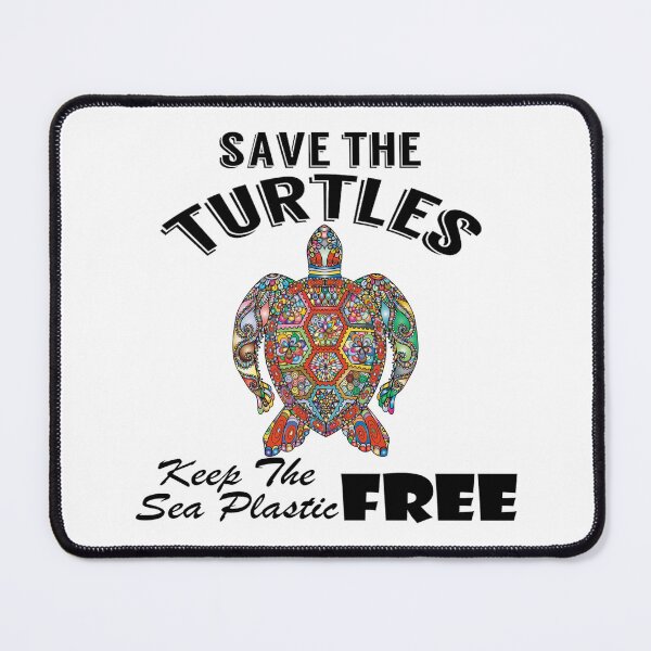 Item preview, Save the turtles keep the sea plastic free shirts, Save the turtles keep the sea plastic free masks, Save the turtles keep the sea plastic free stickers  designed and sold by Poussyarts.