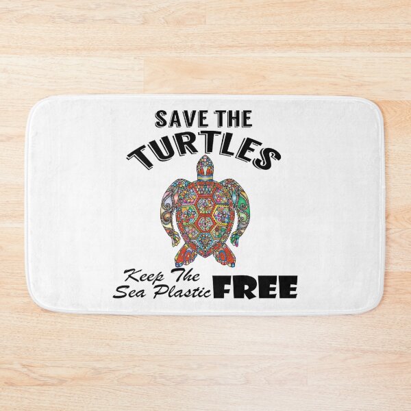 Item preview, Save the turtles keep the sea plastic free shirts, Save the turtles keep the sea plastic free masks, Save the turtles keep the sea plastic free stickers  designed and sold by Poussyarts.