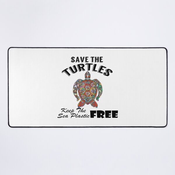 Item preview, Save the turtles keep the sea plastic free shirts, Save the turtles keep the sea plastic free masks, Save the turtles keep the sea plastic free stickers  designed and sold by Poussyarts.