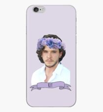 Kit harington in a purple flower crown iPhone Case