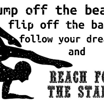 "Cute Gymnastics Quote" Poster for Sale by eviemae | Redbubble