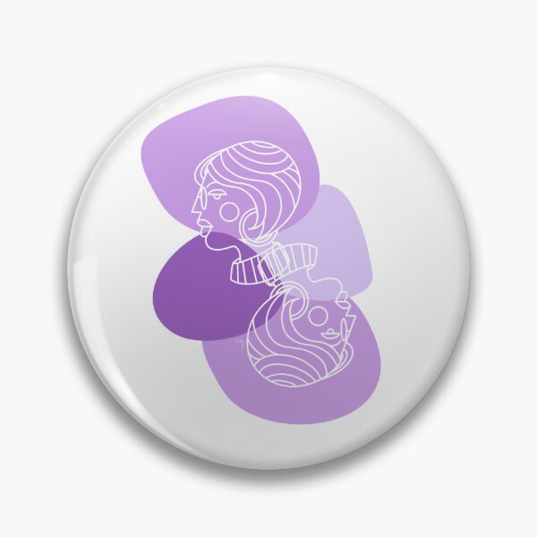 Item preview, Aesthetic woman face purple designed and sold by xingqueen.