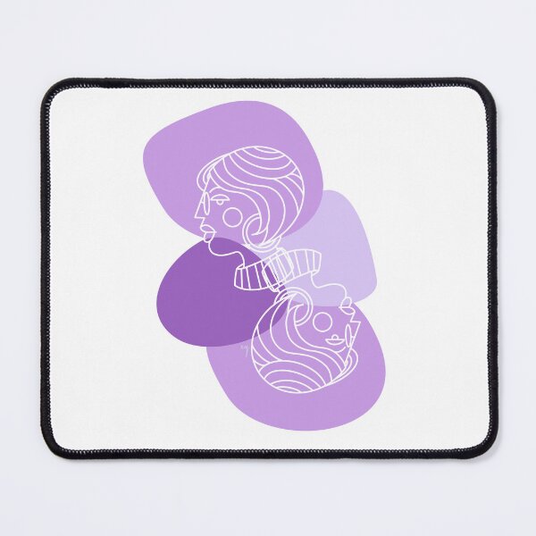 Item preview, Aesthetic woman face purple designed and sold by xingqueen.