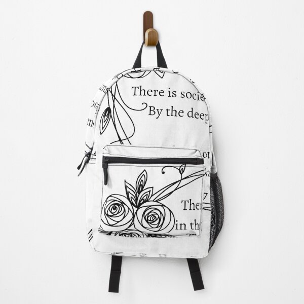 Item preview, Dark Academia Literary Quotes Byron Poetry - Childe Harold's Pilgrimage "I love not man the less but nature more" designed and sold by Gothic Auntie.