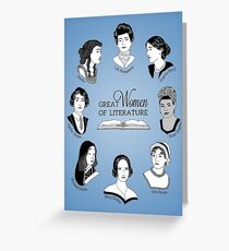 Great Women of Literature Greeting Card