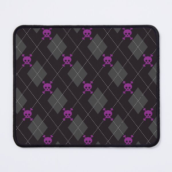 Item preview, Skully Argyle Pattern in Blacklight Purple designed and sold by OddPop.