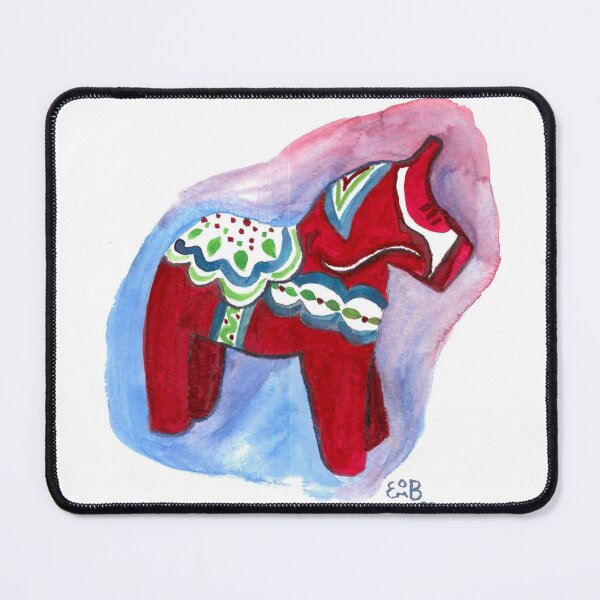 Item preview, Watercolor Dala Horse designed and sold by Layne-Art-chive.
