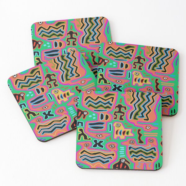Item preview, Loco Pajaros con Dos Cabezas - Kuna Indian Mola designed and sold by Esprit-Mystique.