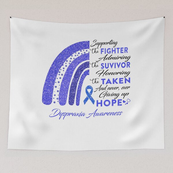 Item preview, Dyspraxia Warrior Supporting Fighter  Awareness designed and sold by Gillosina.