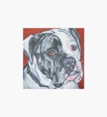 American Bulldog Fine Art Painting Art Board