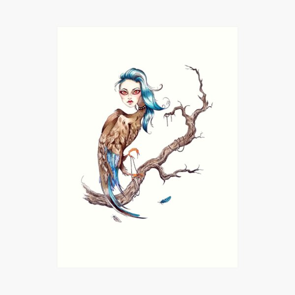 In The Eerie Trees Art Print