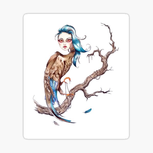 In The Eerie Trees Sticker