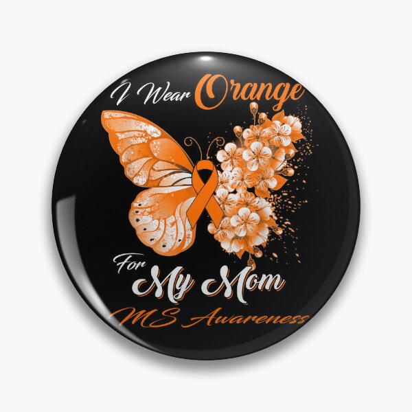 Item preview, I Wear Orange For My Mom MS Awareness Butterfly Ribbon Gifts designed and sold by Adropine.