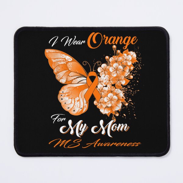 Item preview, I Wear Orange For My Mom MS Awareness Butterfly Ribbon Gifts designed and sold by Adropine.