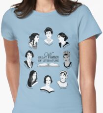 Great Women of Literature Women's Fitted T-Shirt