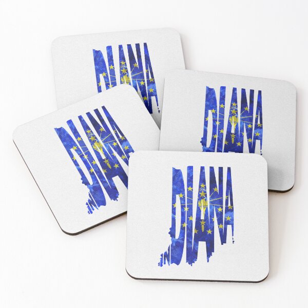 Item preview, Indiana Typographic Map Flag designed and sold by A Deniz Akerman.