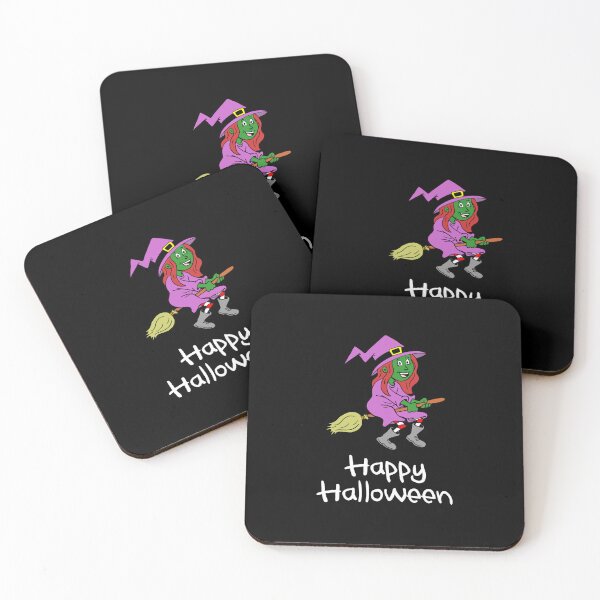 Item preview, Happy Halloween Cute Witch Girl designed and sold by jaycartoonist.