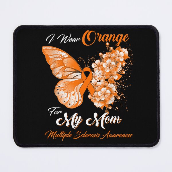 Item preview, I Wear Orange For My Mom Multiple Sclerosis Awareness Butterfly Ribbon Gifts designed and sold by Adropine.