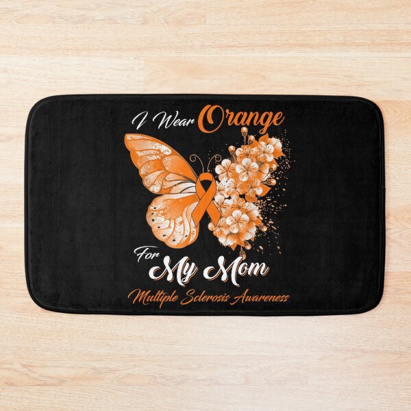 Item preview, I Wear Orange For My Mom Multiple Sclerosis Awareness Butterfly Ribbon Gifts designed and sold by Adropine.
