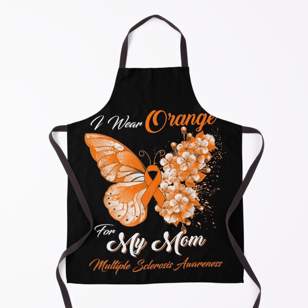 Item preview, I Wear Orange For My Mom Multiple Sclerosis Awareness Butterfly Ribbon Gifts designed and sold by Adropine.