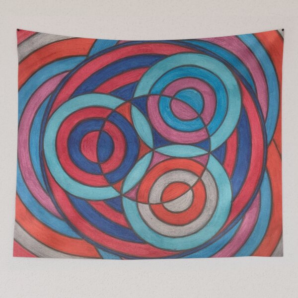 Item preview, Concentric Circles designed and sold by PameRT-Art-369.