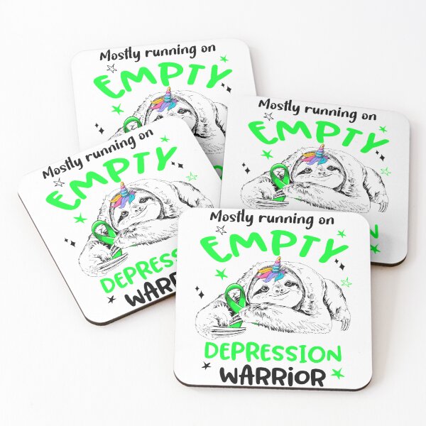 Item preview, Mostly running on Empty Depression Warrior designed and sold by ElizabethS809.