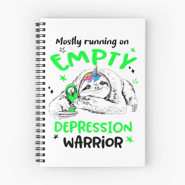 Item preview, Mostly running on Empty Depression Warrior designed and sold by ElizabethS809.