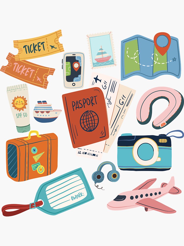 Travel Pack Sticker for Sale by StickersGalores