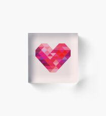 Prism Heart Acrylic Block