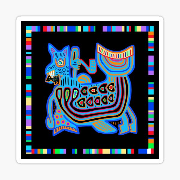 Vista previa del artículo con la obra «Serpiente chamán indio Kuna con pájaro», diseñado y vendido por Esprit-Mystique.