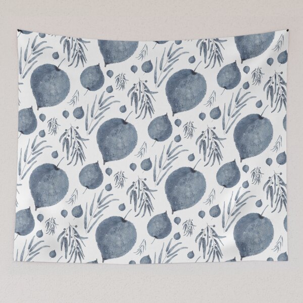 Item preview, Dark Navy Leaves - Watercolor designed and sold by Victoria Riabov.
