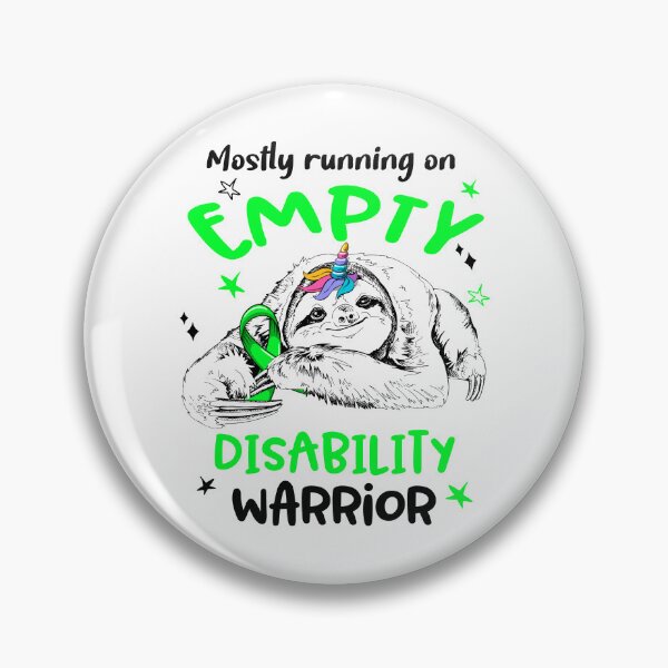 Item preview, Mostly running on Empty Disability Warrior designed and sold by ElizabethS809.