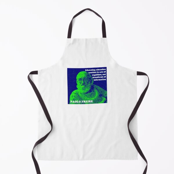Item preview, Paolo Freire Pedagogy of the Oppressed Quote on Liberating Education Blue Green designed and sold by Tony Cisse.
