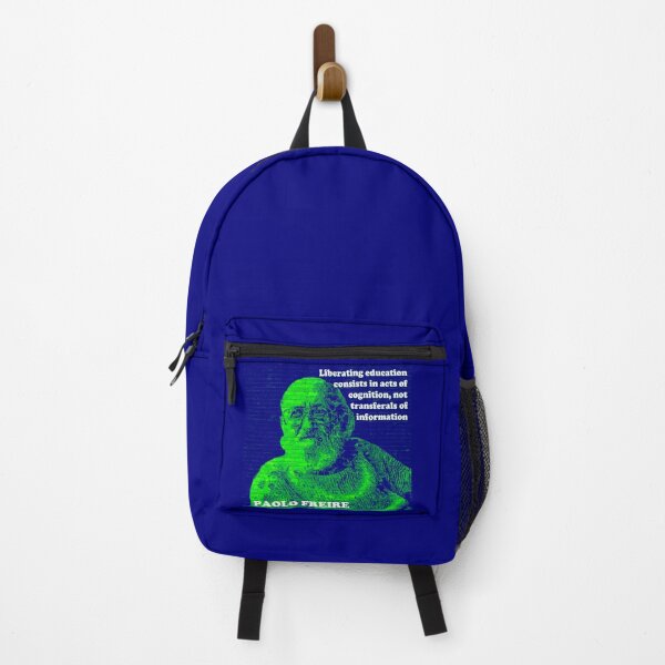 Item preview, Paolo Freire Pedagogy of the Oppressed Quote on Liberating Education Blue Green designed and sold by Tony Cisse.