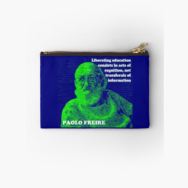 Item preview, Paolo Freire Pedagogy of the Oppressed Quote on Liberating Education Blue Green designed and sold by Tony Cisse.