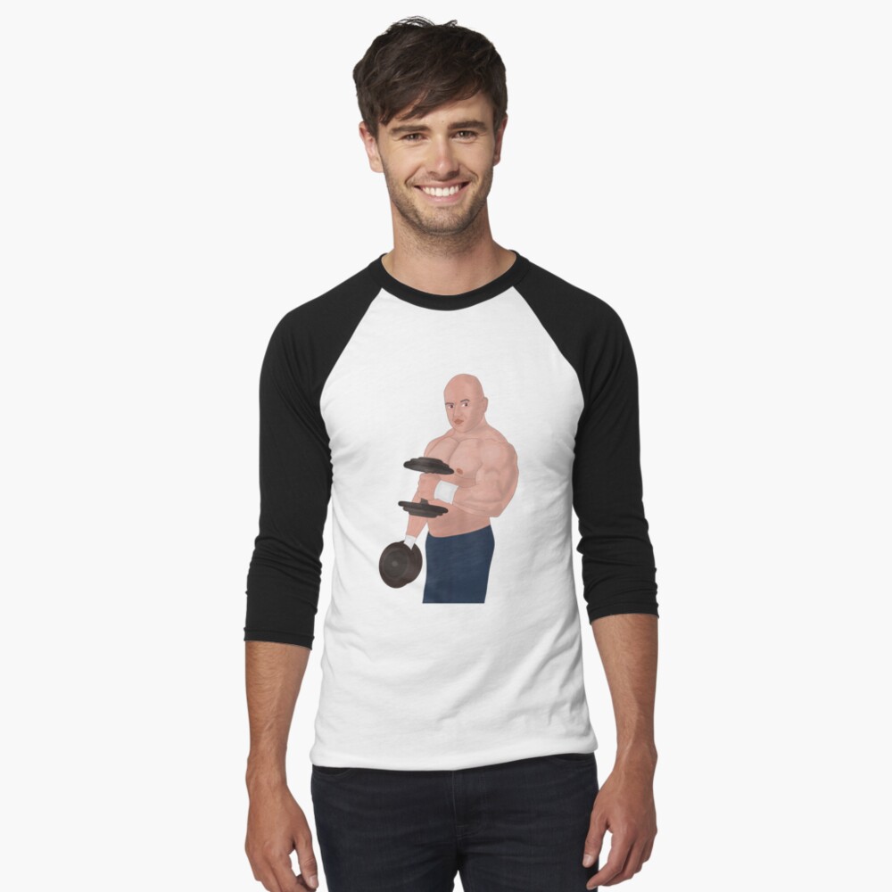 Item preview, Baseball ¾ Sleeve T-Shirt designed and sold by muscledaddies.