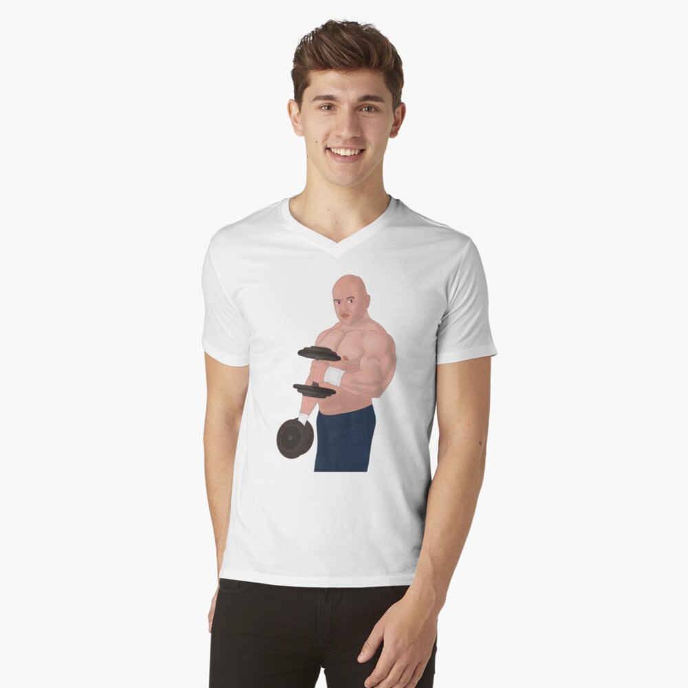Item preview, V-Neck T-Shirt designed and sold by muscledaddies.