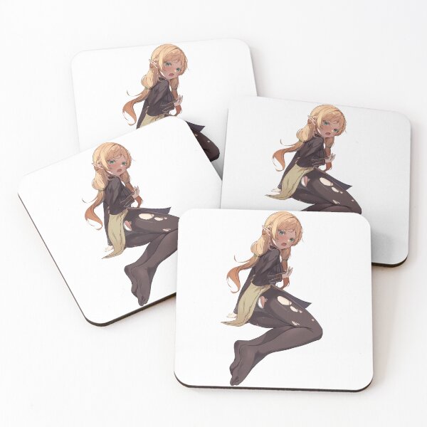 Item preview, Tsundere Elf Elga Suzailgiererzegalnelvzegilreagranzelga エルフ Sui | Isekai Ojisan 異世界おじさん | Anime Embarassed Shy Blonde Girl Ripped Thighs Tattered Stockings designed and sold by Risumu.