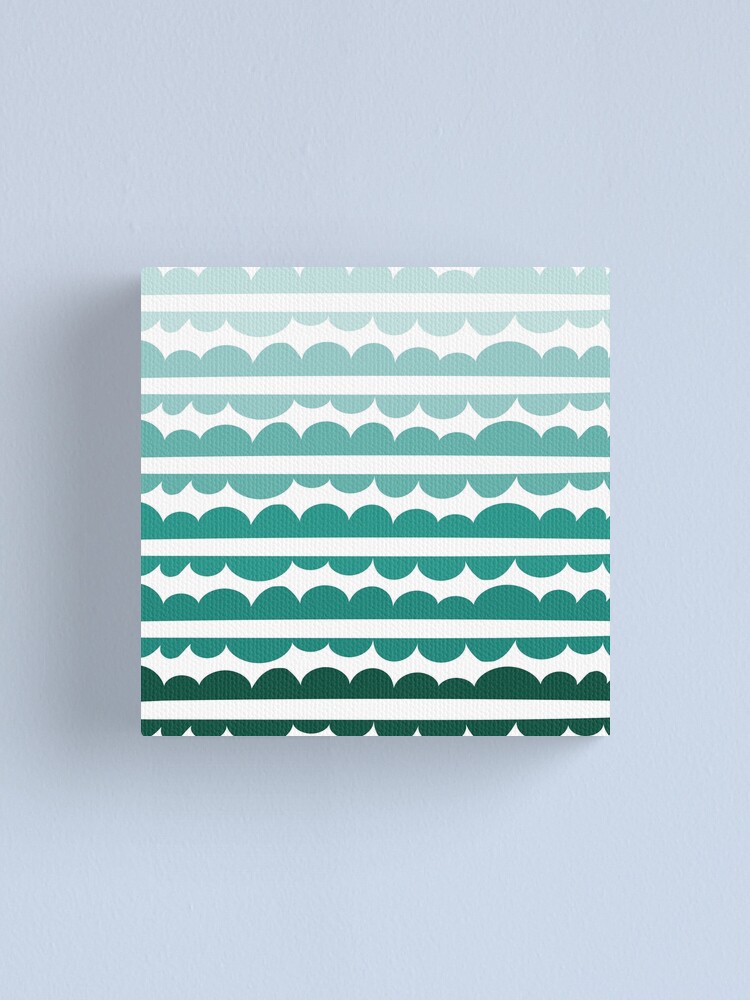 Alternate view of Mordidas Gradient Green Canvas Print