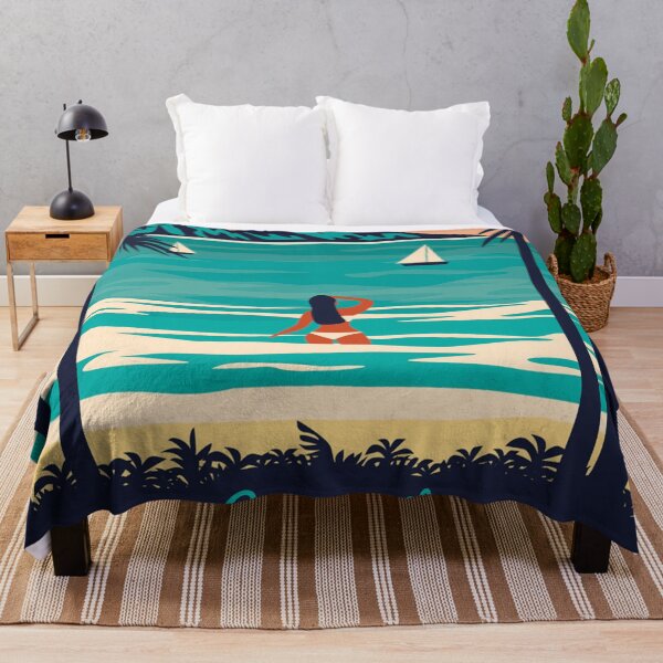 Item preview, Woman Swimming In Beach designed and sold by trederlby.