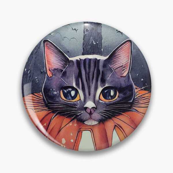 Item preview, Kitty hiding in a pumpkin designed and sold by PurrincessAngie.
