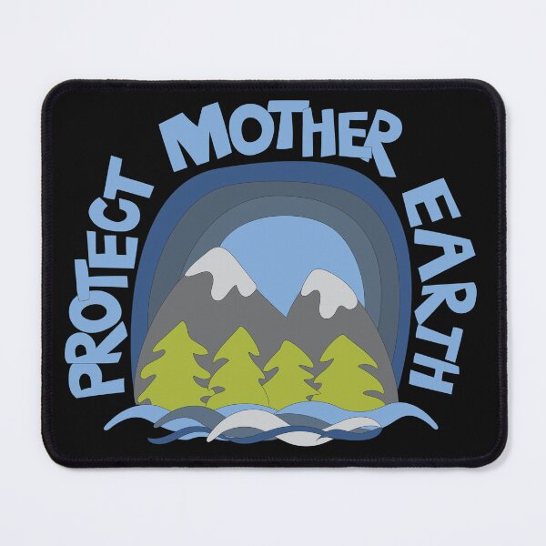 Item preview, Protect Mother Earth Illustrated Mountain Climate Change Ambassador designed and sold by AngelDawnDesign.