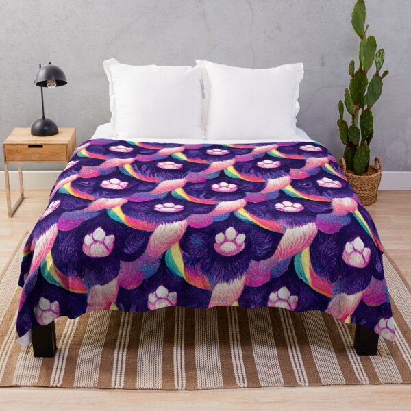 Item preview, Colorful Rainbow Pawprint Leopard shape pattern designed and sold by Rain-Check.