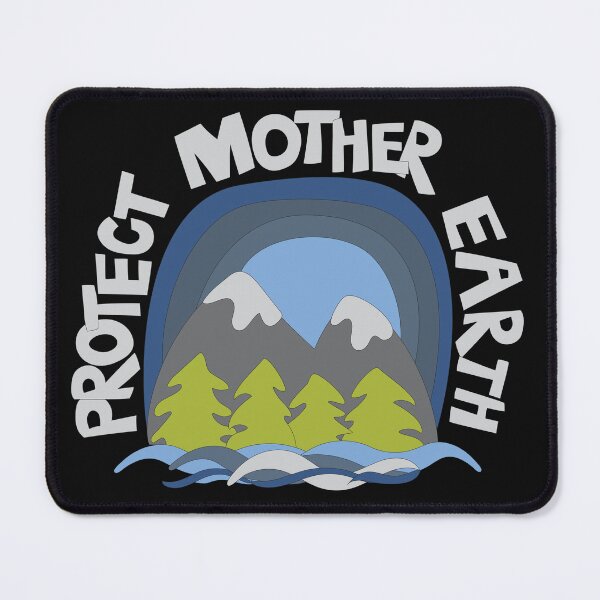 Item preview, Protect Mother Earth Illustrated Mountain Climate Change Ambassador designed and sold by AngelDawnDesign.