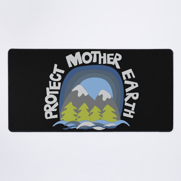Item preview, Protect Mother Earth Illustrated Mountain Climate Change Ambassador designed and sold by AngelDawnDesign.