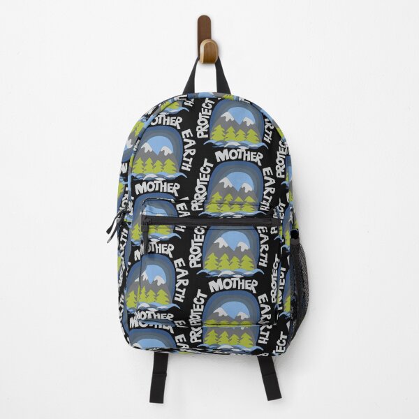 Item preview, Protect Mother Earth Illustrated Mountain Climate Change Ambassador designed and sold by AngelDawnDesign.