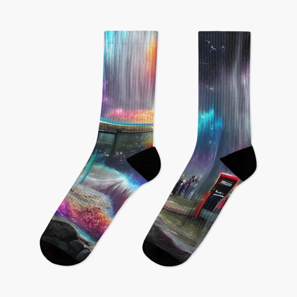 Item preview, The last stop at the edge of the universe. designed and sold by nocturnAIArt.