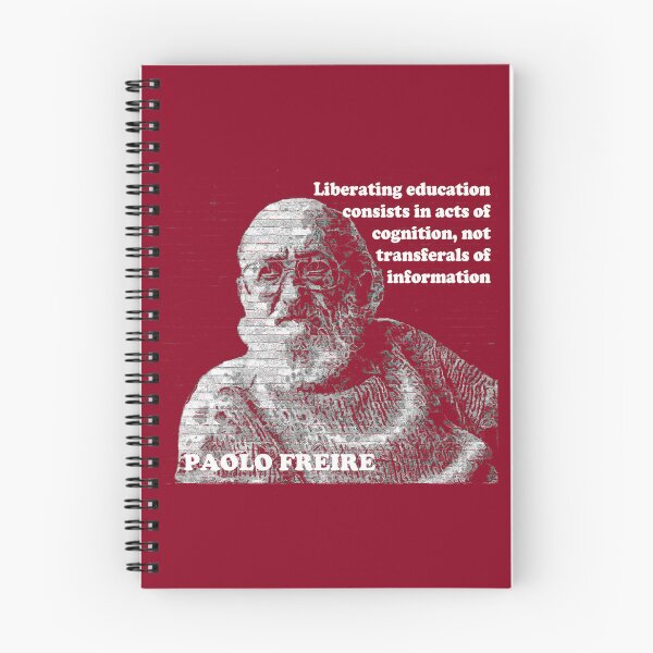 Item preview, Paolo Freire Pedagogy of the Oppressed Quote on Liberating Education Red designed and sold by Tony Cisse.