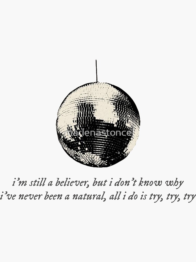 "mirrorball, taylor swift" Sticker for Sale by marlenastoncel Redbubble